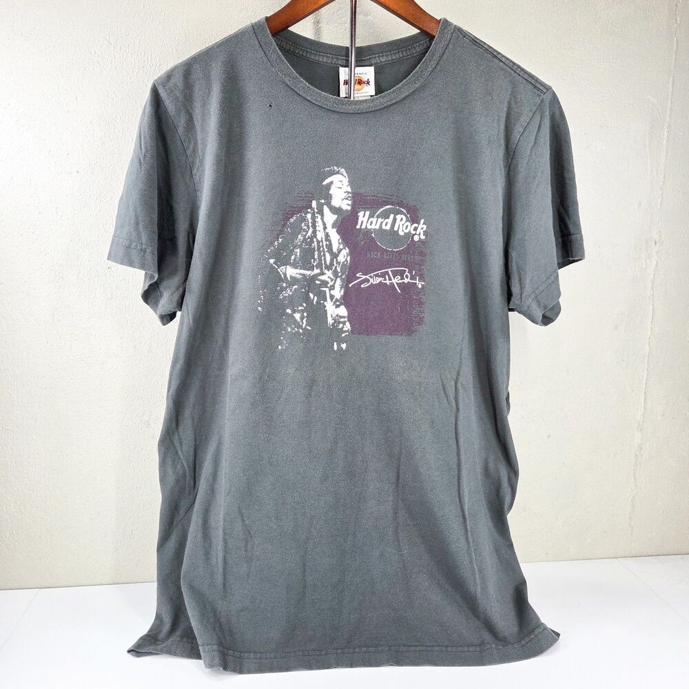 Hard Rock Cafe Jimi Hendrix Signature Rock Lives Here Graphic Tee Sz S